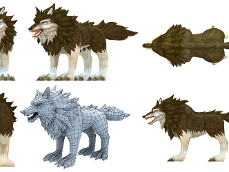 The Modern Wolf 3d model