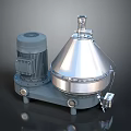 Industrial Conical Stainless Steel Equipment With Motor And Base Structure