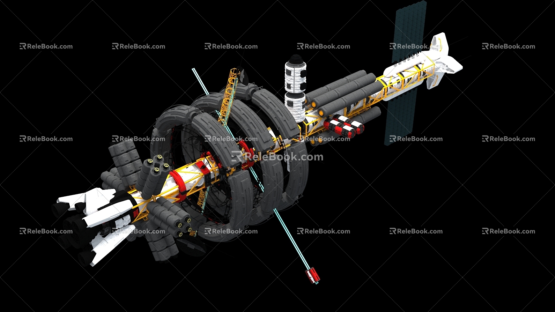 Spaceship Aircraft Science Fiction 3d model