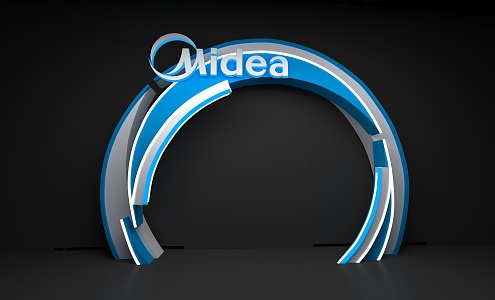 modern arch head 3d model