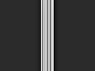 Modern Black Wall Interior Design With Silver Vertical Decorative Stripes 3d model
