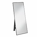 Sleek Full Length Floor Mirror With Black Stand Modern Minimalist Home Decor