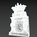 Intricately Carved Fireplace Featuring Cherub Statues Ornate Patterns and Elaborate Pedestal Base Design