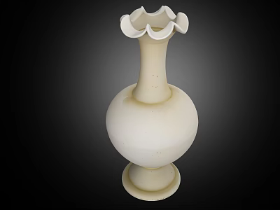 Chinese Style Porcelain Blue and White Porcelain Jun Porcelain Ceramic Porcelain Jar Antique Porcelain Jar Plum Bottle Decoration Cultural Relics Plum Bottle Jun Porcelain Vase 3d model