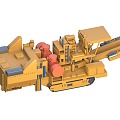 Anchor, transport and break machine, roadheader, shearer, mining equipment, mining 3d model