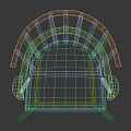 Sturdy Solid Wood Bar Stool With Slat Backrest And Armrest Design