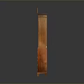 Antique Wooden Cabinet With Glass Doors Drawers And Traditional Carved Design