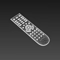 Television Remote Control Polisen Brand With Multiple Function Buttons And Ergonomic Design 3d model
