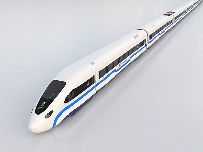 High-speed rail harmony bullet train subway rail transit motor car 3d model