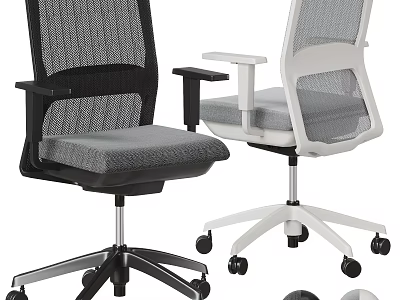 Ergonomic Office Chair With Mesh Back Adjustable Arms Swivel Base And Comfortable Seat Cushion 3d model