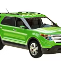 Green SUV Exterior Design With Modern Styling Alloy Wheels And Black Roof Rails