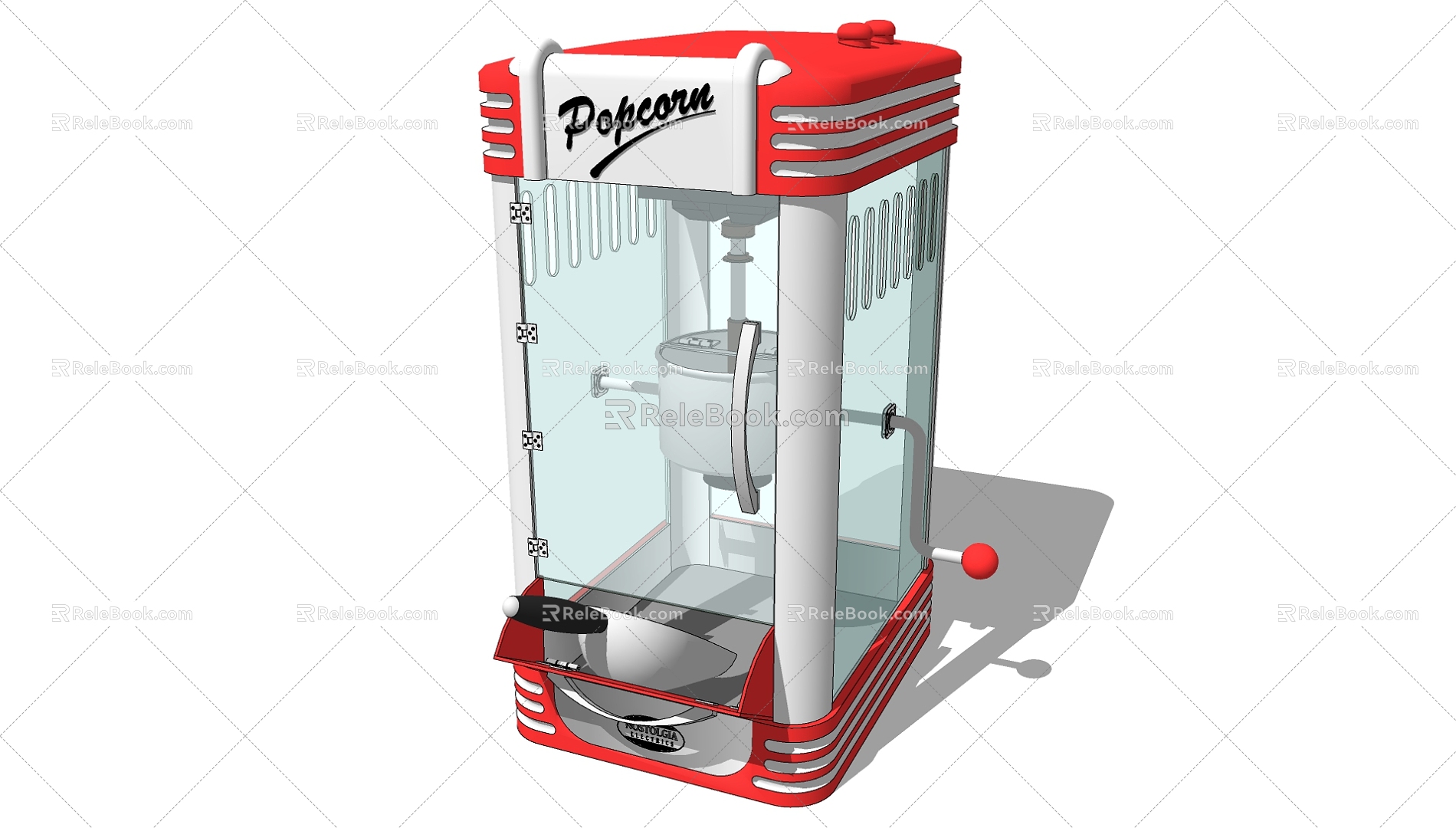 Popcorn machine 3d model