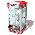 Popcorn machine 3d model