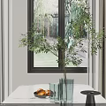 Elegant Spacious Double Height Open Living And Dining Room Interior Design With Large Panoramic Windows