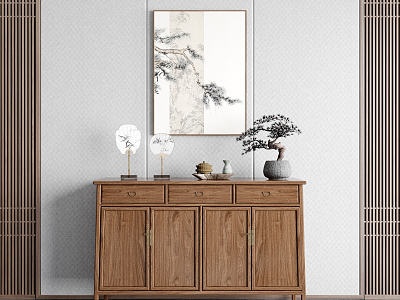 New Chinese-style Entrance Cabinet model