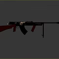 Browning machine gun Browning Gatling White Browning machine gun machine gun bullet military 3d model