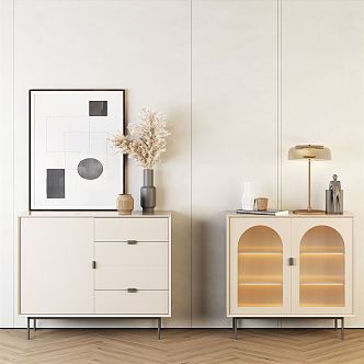 Modern Sideboard Decorative Cabinet Sideboard 3d model