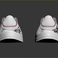 White slip on shoes with pink trim and flat sole comfortable for casual daily wear
