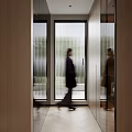 Modern Walk in Closet Interior Design With Custom Cabinets And LED Lighting