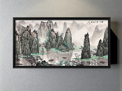 New Chinese Landscape Painting Landscape Decorative Painting model