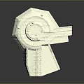 White Castle Model With Tower Walls Stairs And Detailed 3D Printed Structure