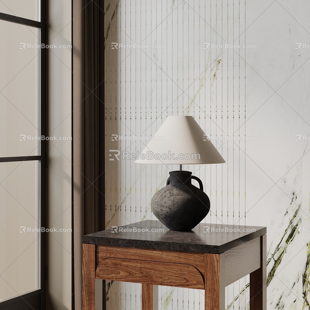 Modern table lamp 3d model