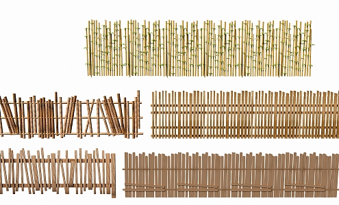 New Chinese Fence 3d model