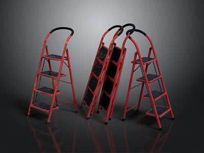 Mobile Iron Frame Mobile Iron Ladder Mobile Ladder Outdoor Articles Realistic 3d model