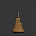 High Quality Golden Hardware Tool With Round Head And Ornate Decorative Design