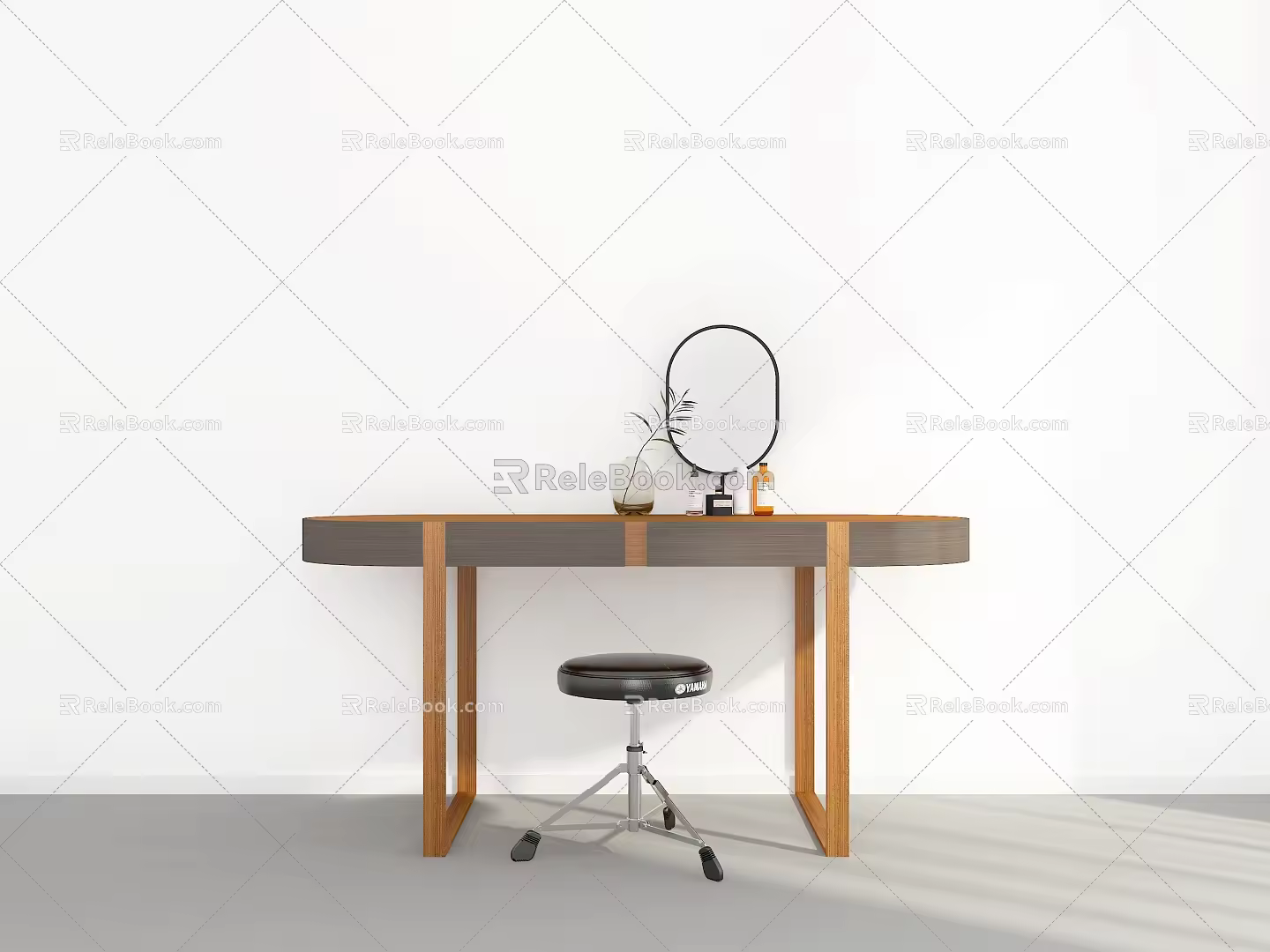 Modern Dresser Makeup Table 3d model