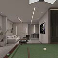 Modern Front Desk Reception Interior With Stylish Desk Decorative Plant And Glass Windows
