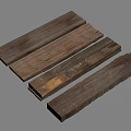 Rustic Stone Wood Planks With Natural Grain And Varied Color Tones