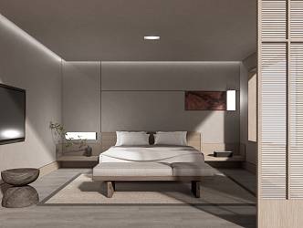 Quiet Rooms Resort Hotel Rooms 3d model