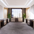 Modern Reception Room 3d model
