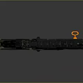 Green And Black Tactical MK23 Semi Auto Pistol Weapon With Modern Design Components
