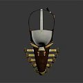 Steampunk Bird Mask With White Brown Gold Accents Goggles And Tentacle Appendages