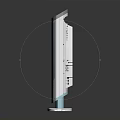 Sleek Modern Vertical Bluetooth Speaker With Transparent Panel And LED Controls