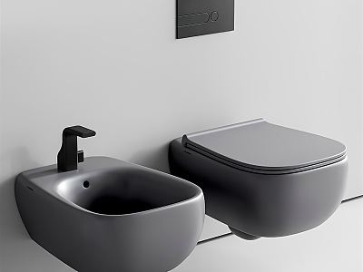 Modern Toilet Wall Mounted Toilet Minimalist Toilet model