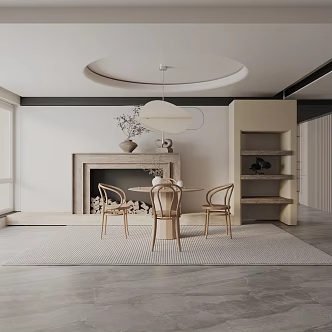 Modern table combination 3d model