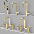 Light luxury faucet hardware component faucet 3d model