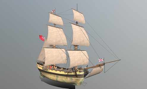 Modern Sailing 3d model