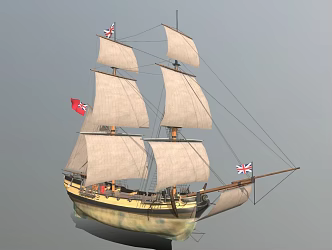 Modern Sailing 3d model