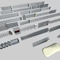 Various Metal Fences Retractable Gates And Security Barriers With Car