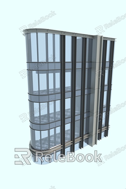 Modern curtain wall model