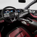 Silver SUV Exterior Engine And Interior Details 3d model