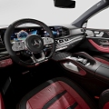 Car Mercedes-Benz GLE car interior car engine 3d model