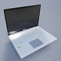 Sleek White Laptop With Ultra Thin Design And High Definition Display Screen For Portable Use