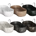 Unique Shape Marble Bathtubs In Various Colors With Faucet Design
