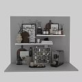 Modern Decorative Ornament Set With Vases Coffee Mugs Perfume Bottles And Decorative Signs