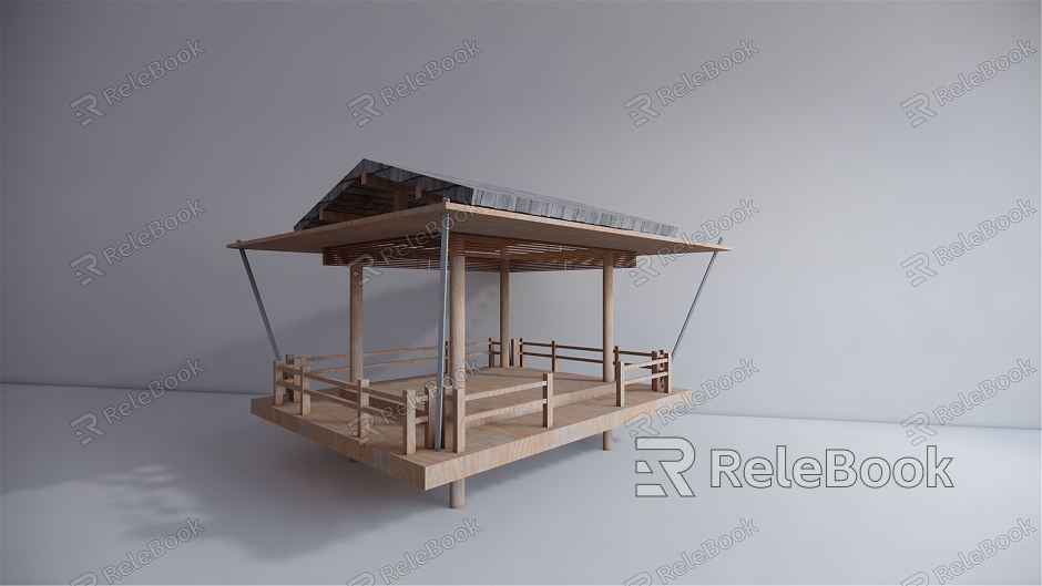 Modern Pavilion Waterfront Rest Pavilion model